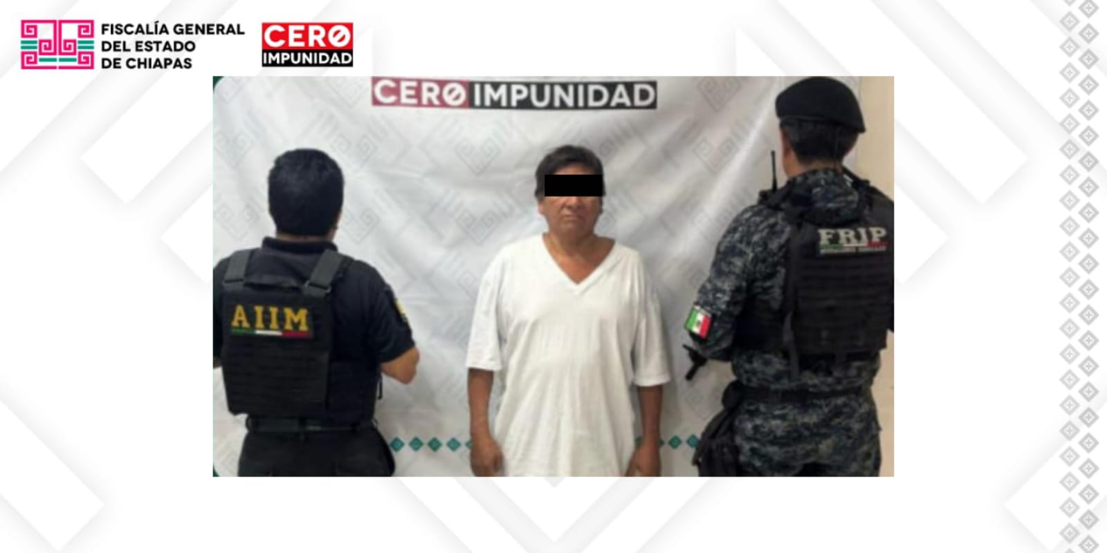 AIIM y FRIP aprehenden a objetivo prioritario por el delito de feminicidio