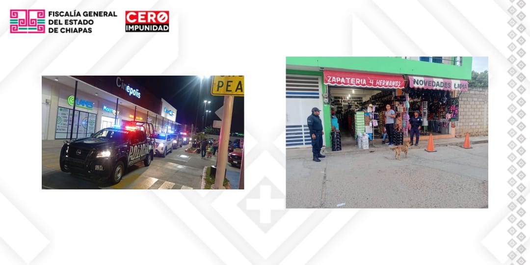 FGE colabora en operativos Buen Fin en La Concordia, El Parral y Villaflores