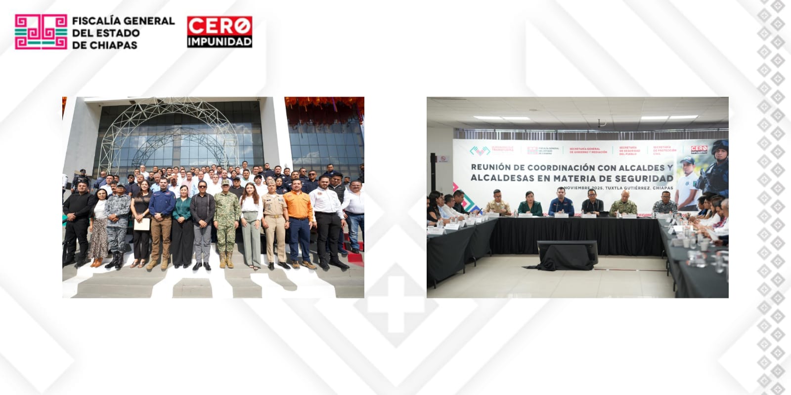 Fiscal General exhorta a alcaldes y alcaldesas a sumar esfuerzos para que Chiapas sea el estado más seguro del país