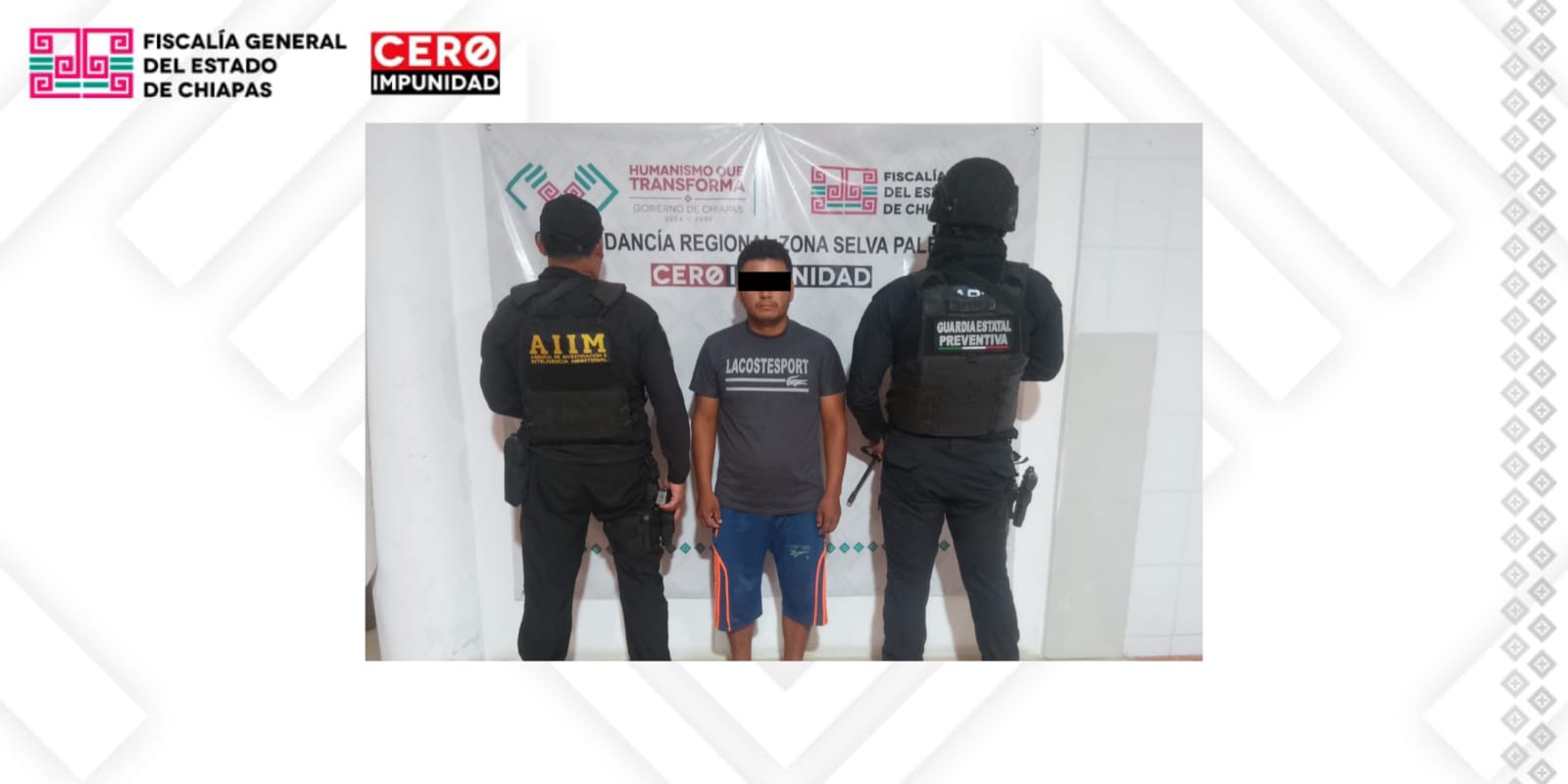 FGE obtiene la vinculación a proceso contra presunto responsable del delito de violación
