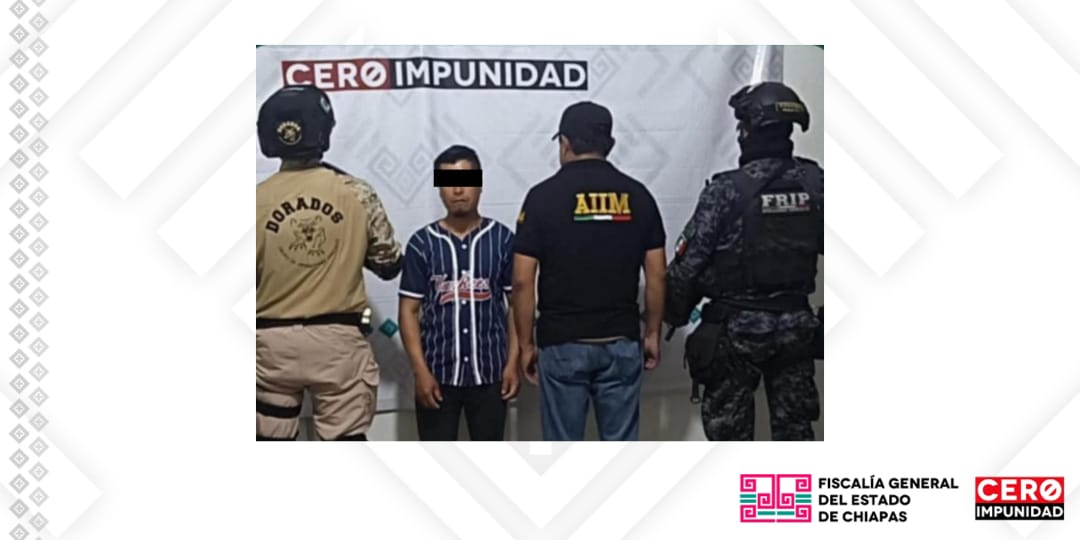 FGE y SSP aprehenden a presunto responsable de violación