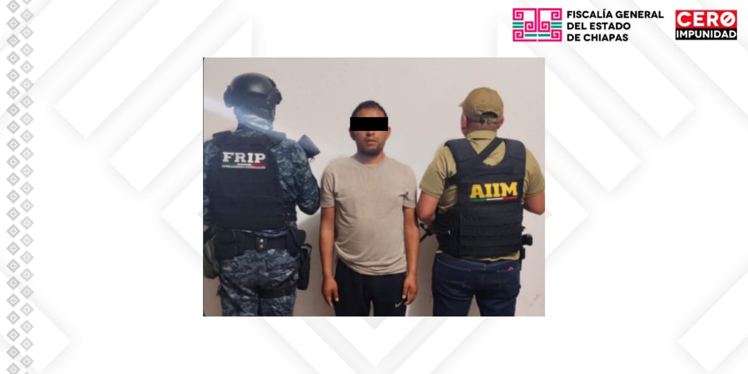 En colaboración, las Fiscalías de Chiapas y Quintana Roo aprehenden a presunto responsable de homicidio calificado