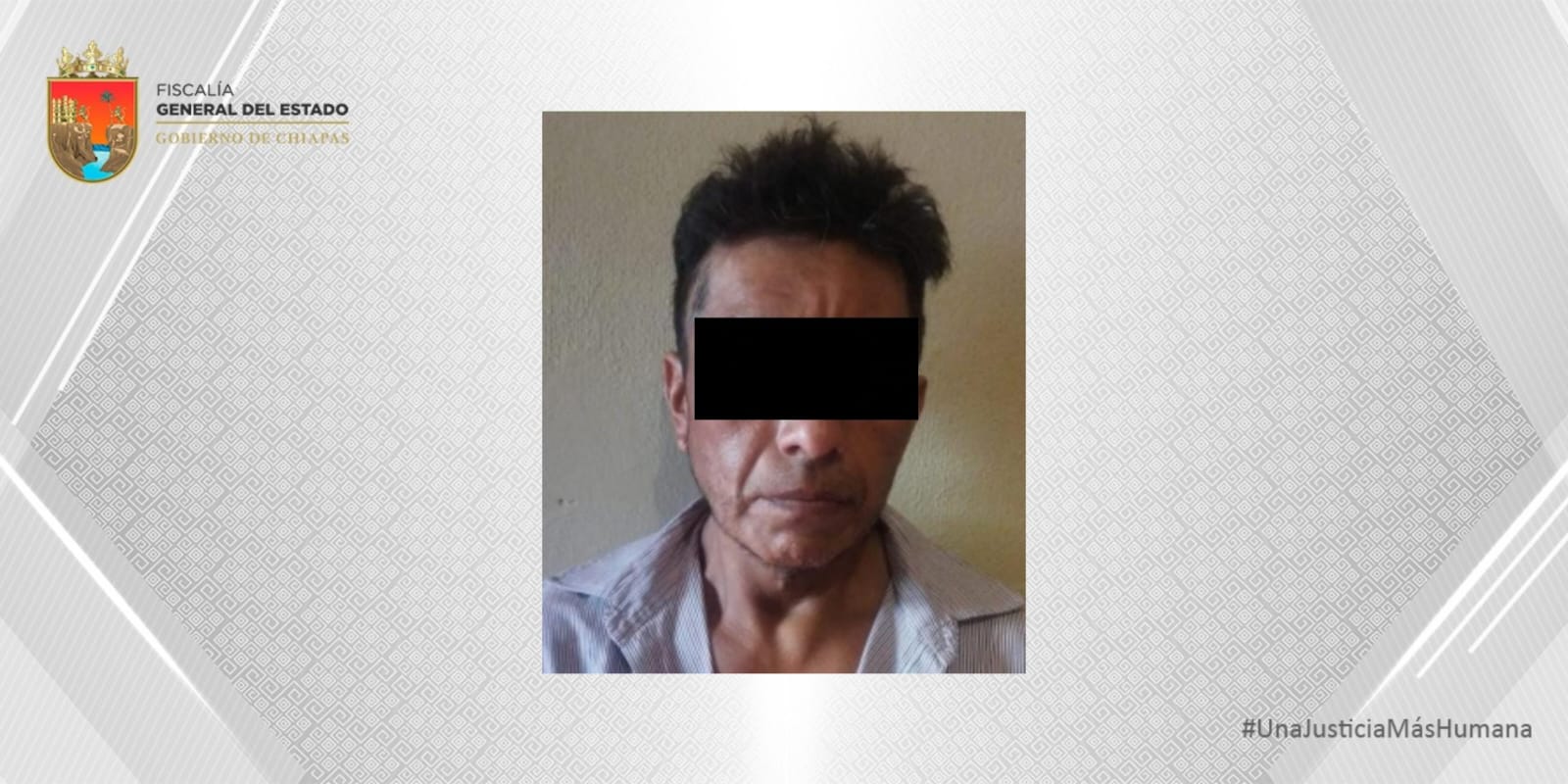 Ejecuta FGE orden de aprehensión en contra de presunto culpable de Robo con Violencia y Agravado en Copainalá