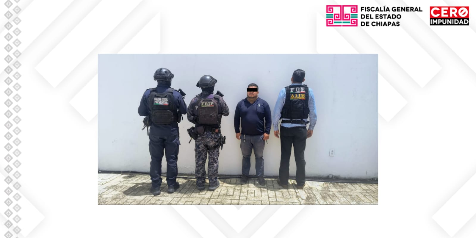 Por el delito de abuso sexual agravado, FGE cumplimenta orden de aprehensión contra presunto responsable