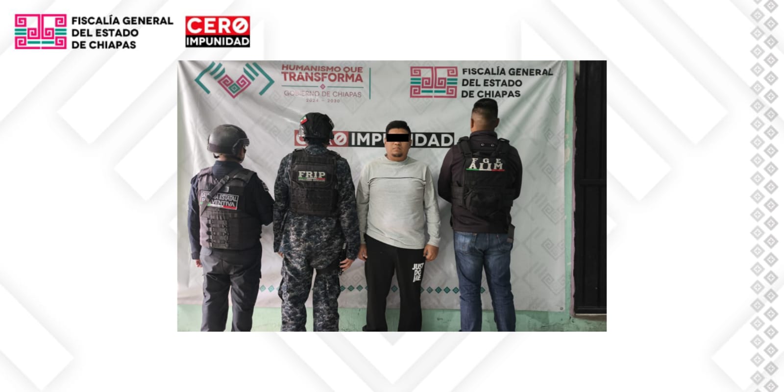 Por robo ejecutado con violencia agravada, FGE y SPP cumplimentan orden de aprehensión